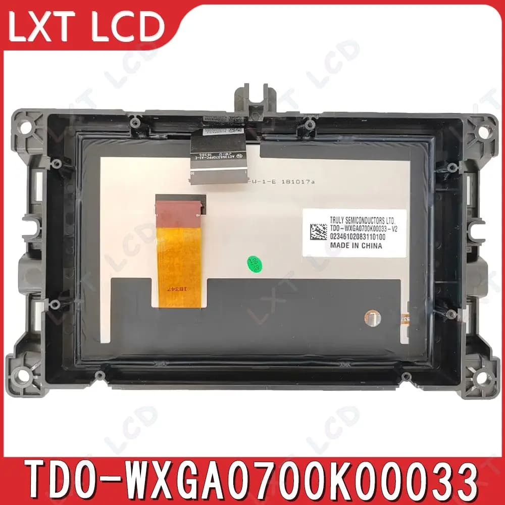 TDO-WXGA0700K00057-V1 TDO-WXGA0700K00033-V2 LCD Screen Display Panel For 2017-2020 Jeep Guide Compass AM FM Radio K00033-S-W