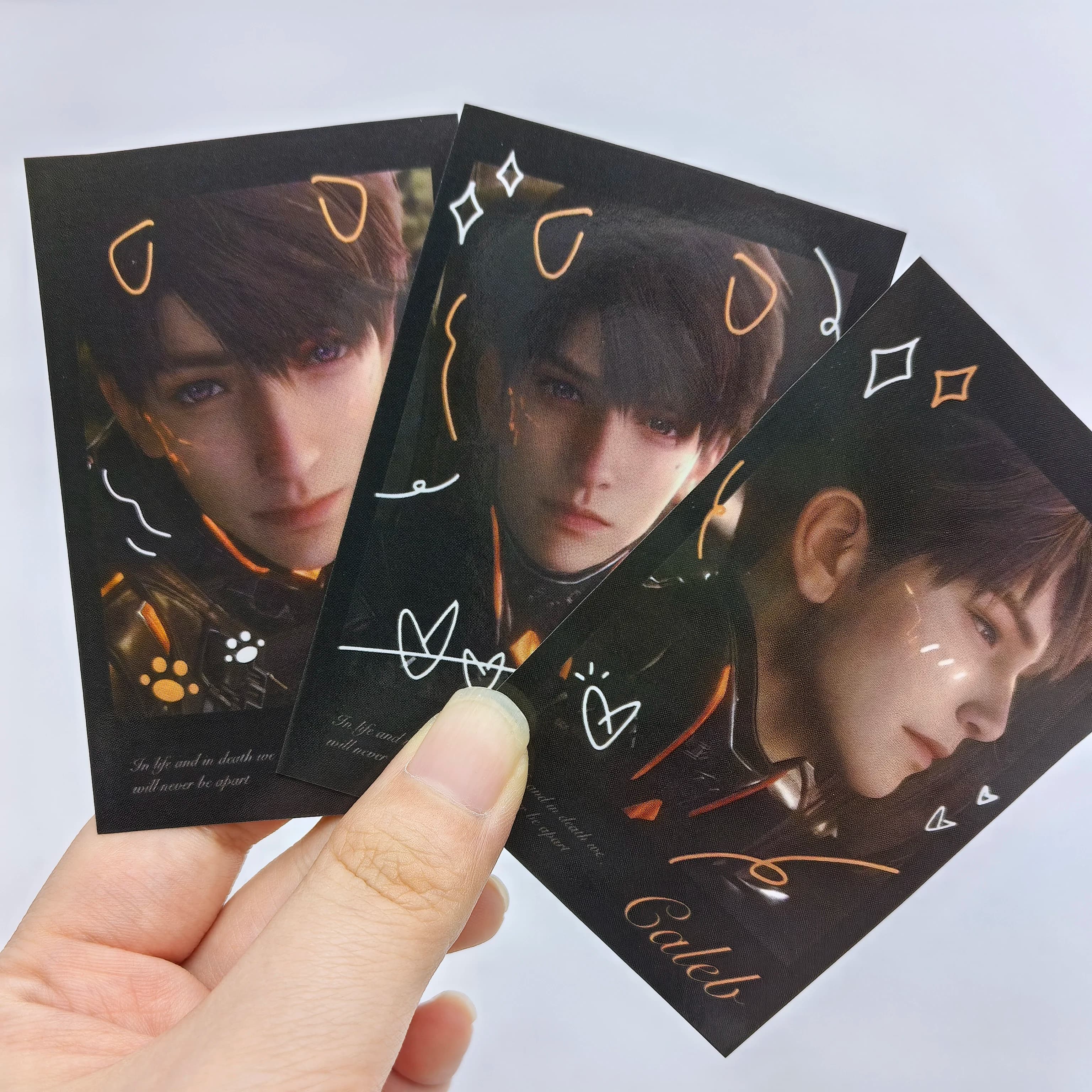 1Set New Game Love and Deepspace Caleb Handsome Collection Card Postcard Girl's Birthday Gift Beautiful Game Multicolour Cards