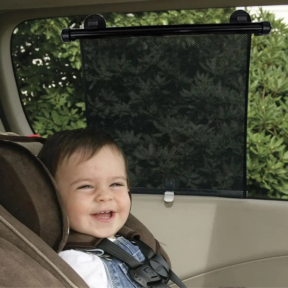 Parasole per auto sicuro per bambini Parasole per auto Parasole per auto Finestrino laterale per tende per veicoli a rulli per bambini con ganci a ventose