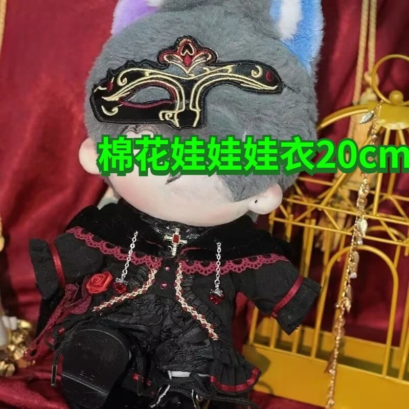 Vestiti per bambole in cotone, costume da spettacolo di corte in stile europeo originale della casa dell'opera di Parigi da 20 cm per l'opera