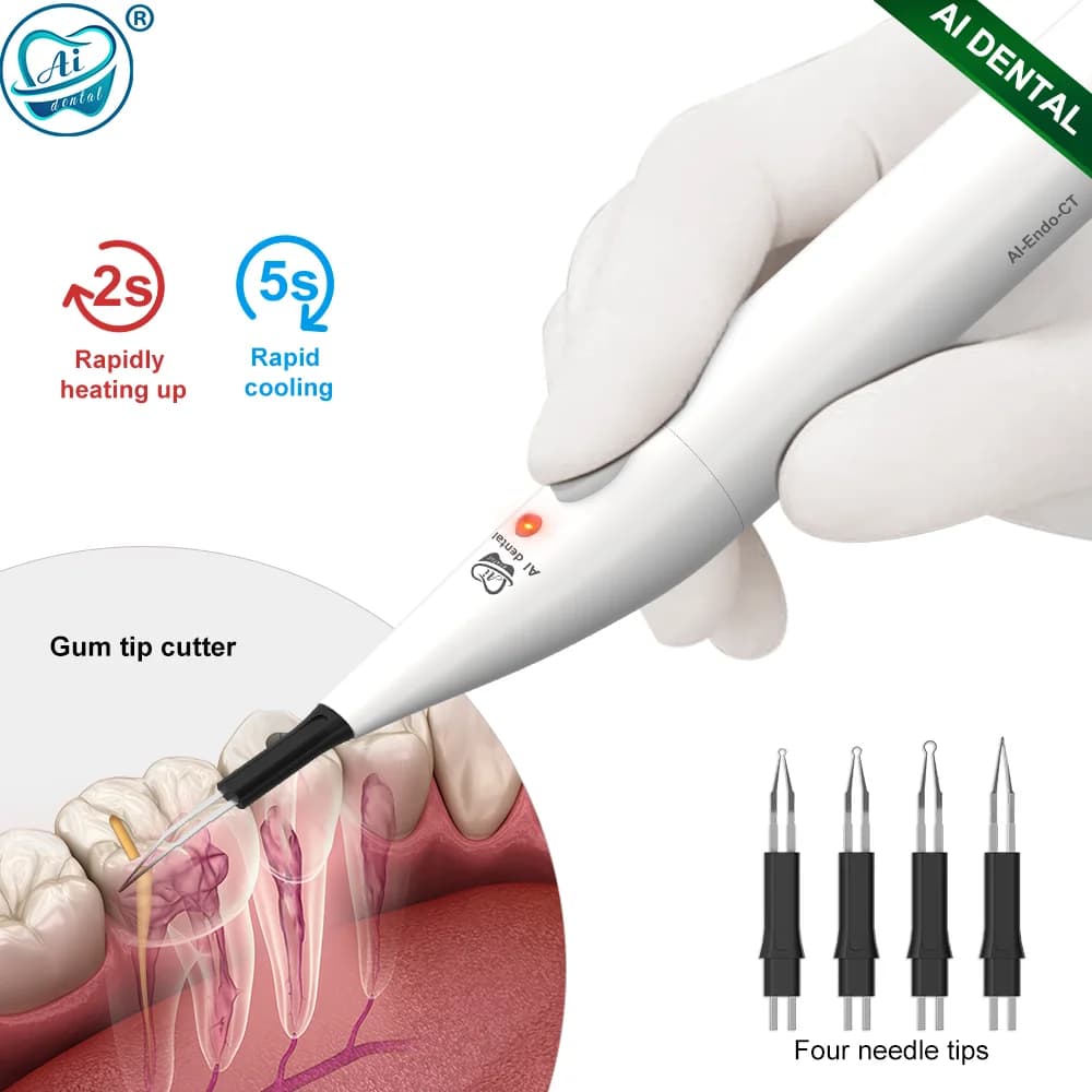 AI-Endo- CT Dental radicular channel gum cutter Quick heat and cooling with 4 spikes Taglierina for guttaperca for dental wireless teeth whitening