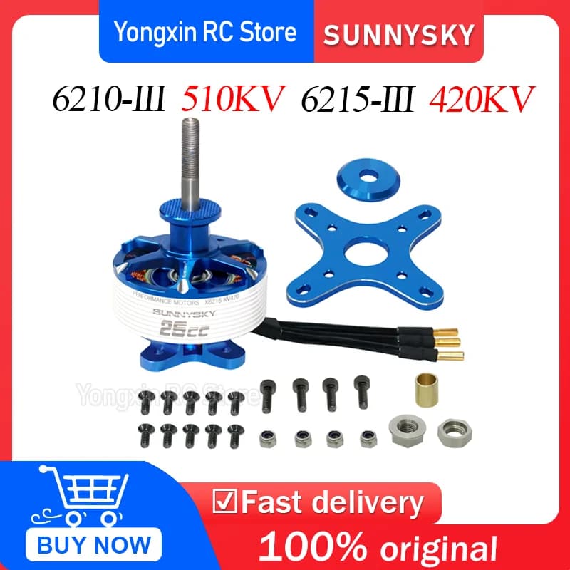 Motore Brushless SUNNYSKY 6210-III KV510 6215-III KV420 per Droni RC e Aeroplani a Lungo Raggio