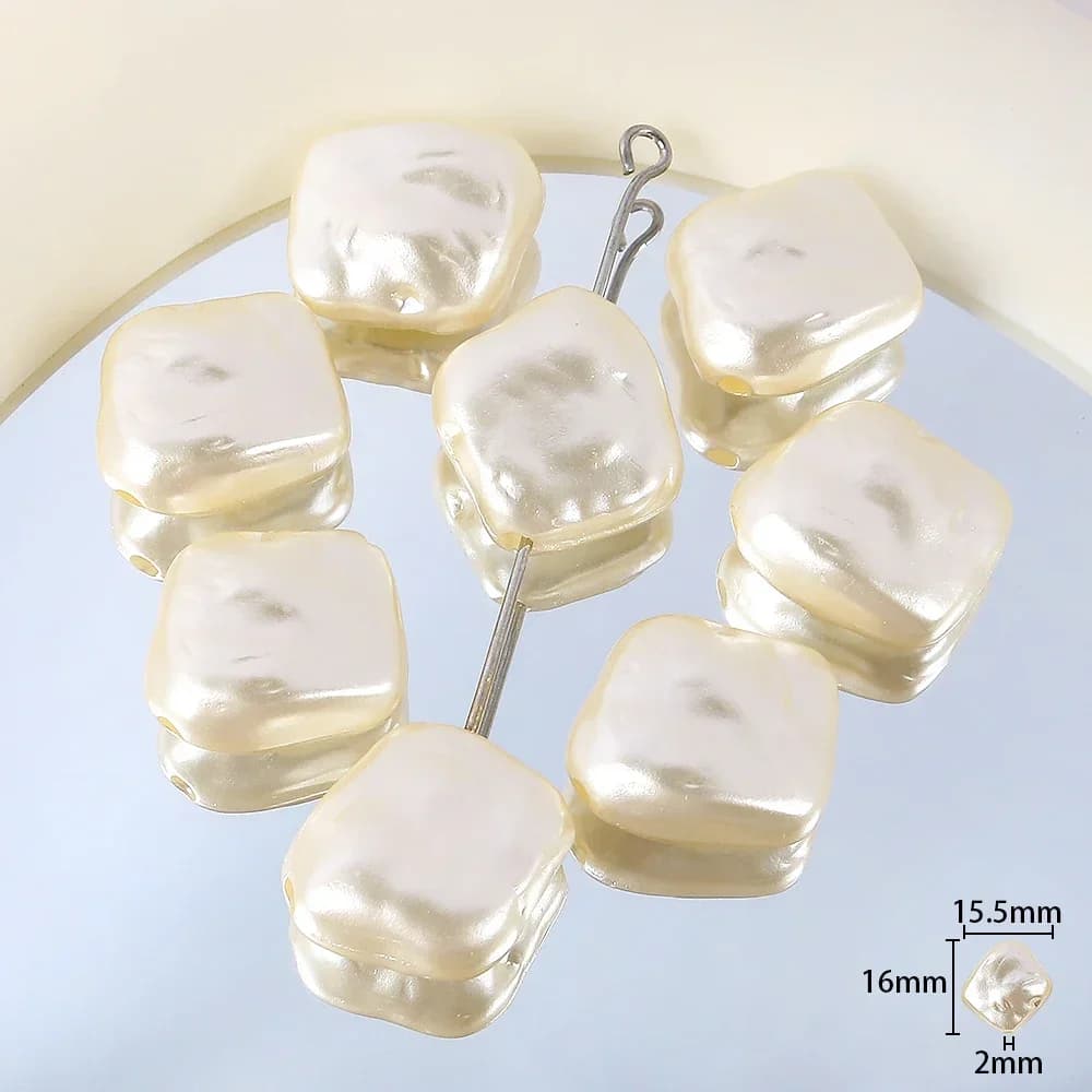 10g/Bag Irregular Imitation Pearls Beads Acrylic Loose Beads for Jewelry Making DIY Necklace Earrings Hairclip Bracelet Necklace