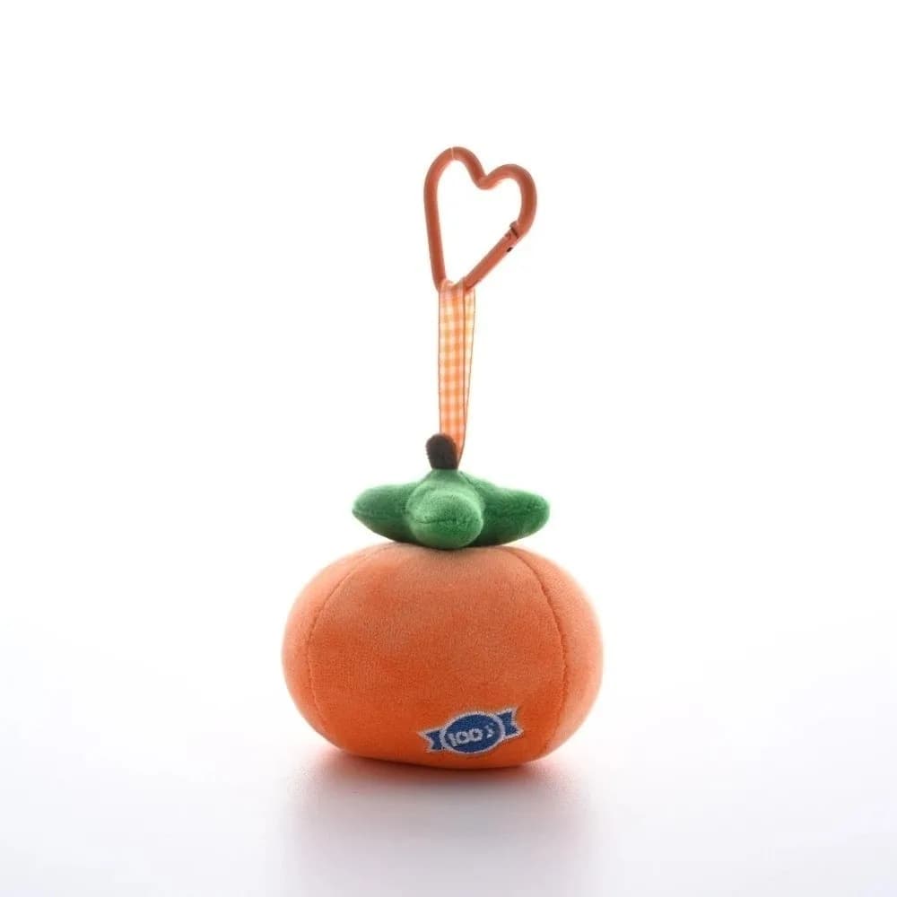 Portachiavi alla Moda a Forma di Frutta: Fragola, Uva, Cachi, Arancia, Ciliegia - Ciondolo per Borsa e Cordino per Bambini