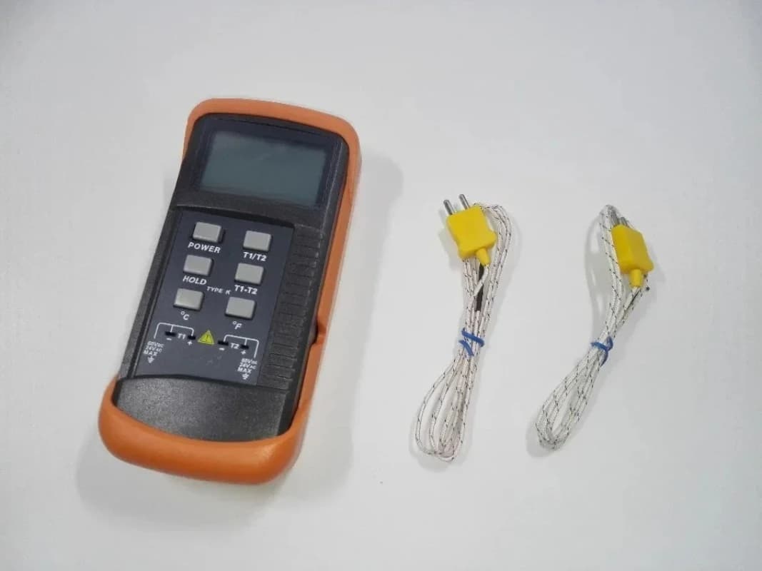 Digital Thermometer DM6802B to Double Channel with Thermocouple Type K -50°C ° C to 1300 ° C
