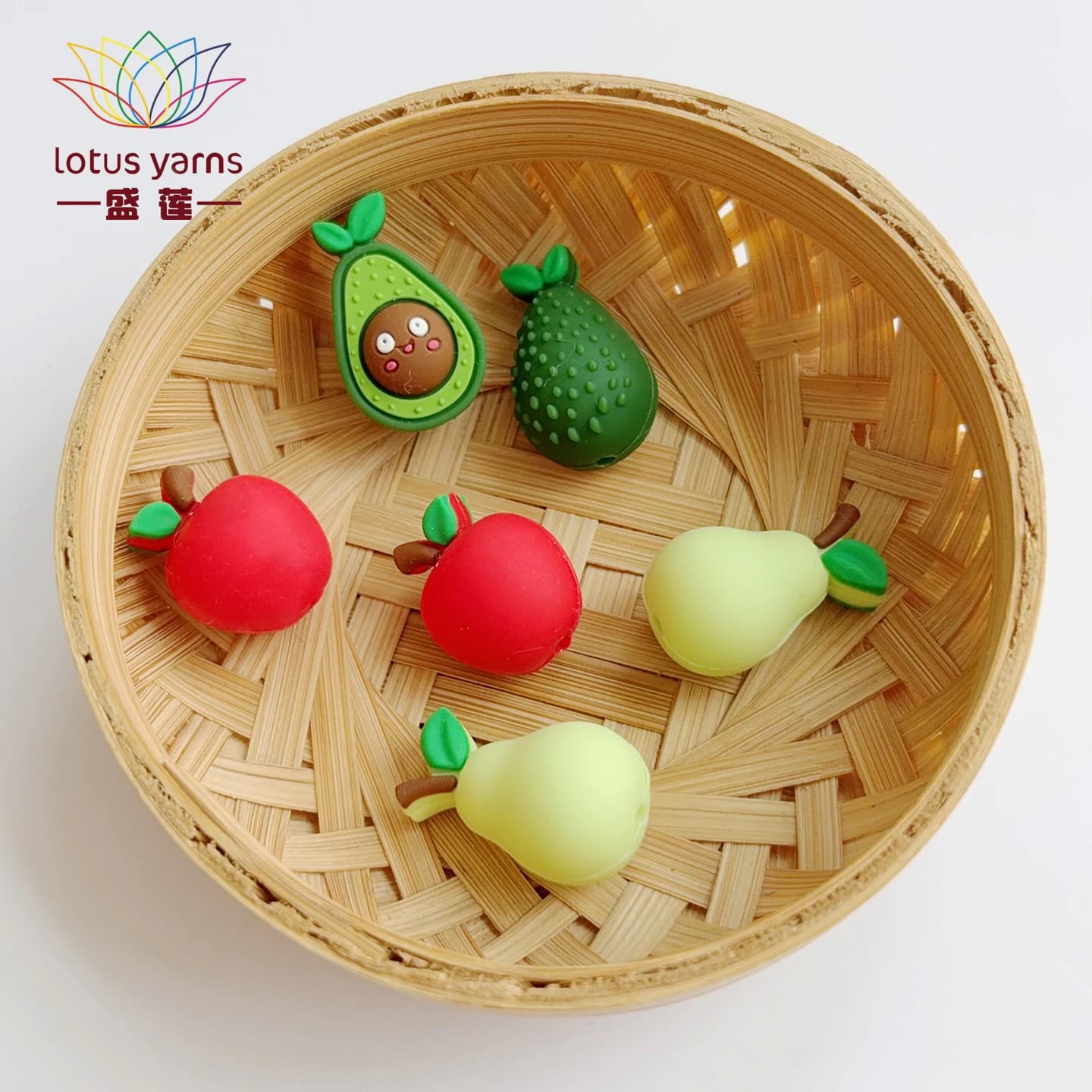 Knitting Needle Stoppers, Set of 2 Fruits Design Needle Point Protection Knitting Accessories, for All Needle Sizes