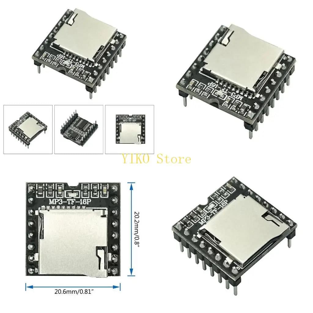 K32C 2pcs Mini Mp3 Player Module per scheda decodifica vocale