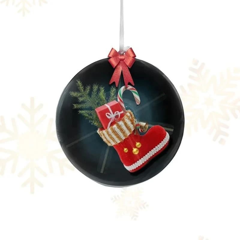 Proiettore Pubblicitario 3D a Sfera di Natale Brevettato, Ricaricabile con Contenuto Fisso su SD, Attrezzatura per Decorazioni Festive