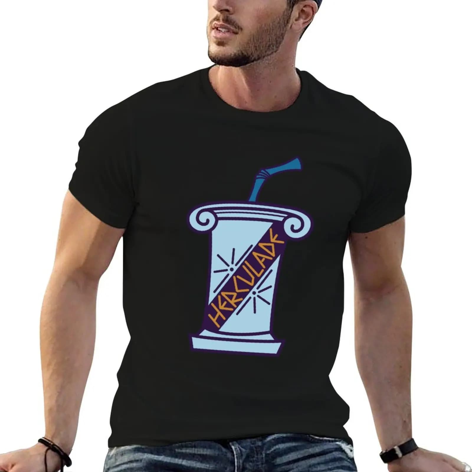 T-shirt Herculade da uomo, t-shirt in cotone da uomo, t-shirt di lusso da uomo, t-shirt semplice da uomo