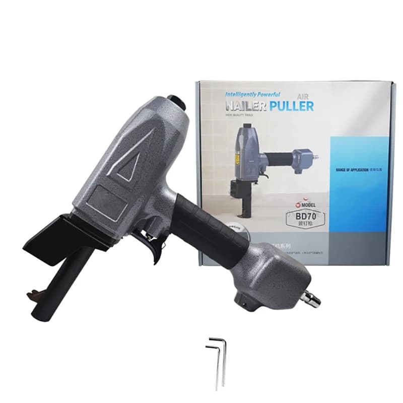 BD70 Estrattore pneumatico per chiodi Tavola di legno 1.7-3.5MM Estrattore d'aria per chiodi 0.45-0.75Mpa Riciclaggio di strumenti per plancia di legno per raccogliere chiodi e pu