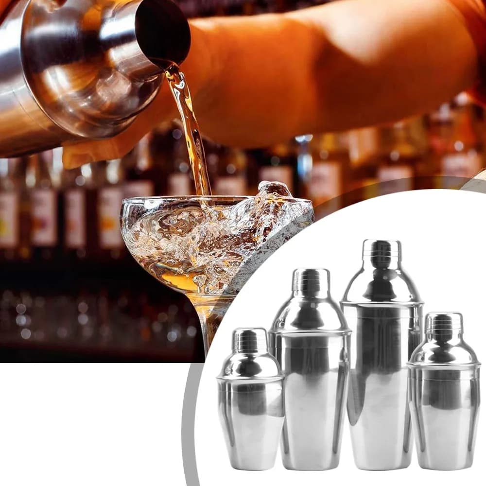 Stainless Steel Cocktail Shaker Professional 250/350/550/750ml Barware Boston Martini Cocktail Wine Mixer 1PC Party Bar Tools