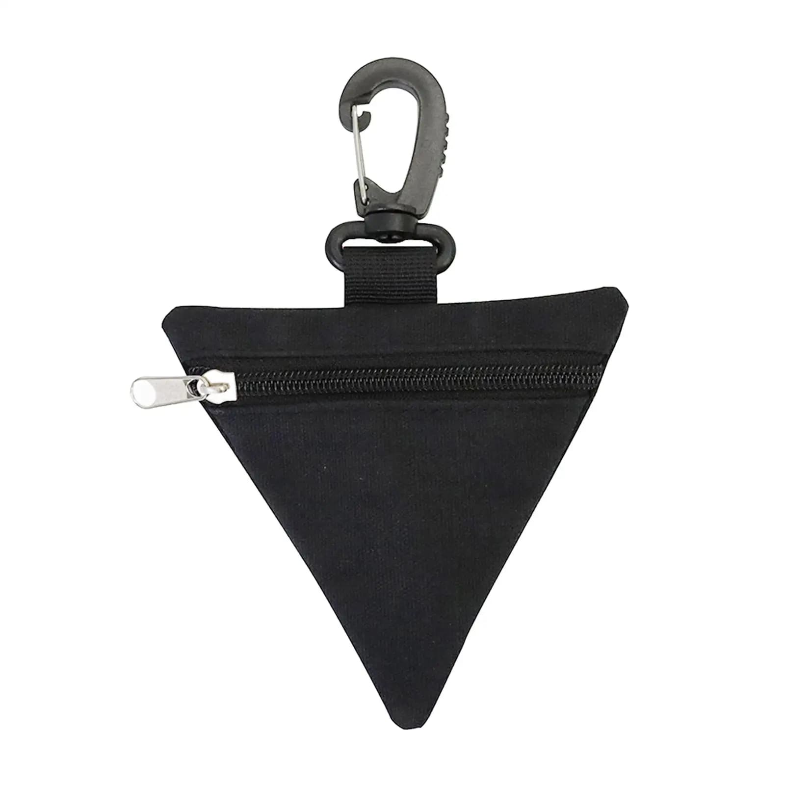Durable Pouch Keys Coins Triangle Wallet with Swivel Hook, Waist Bag Case Coin Purse Little Change Wallet