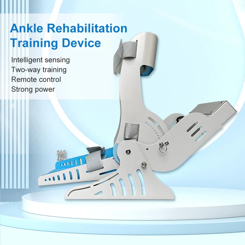 Dispositivo di Riabilitazione per Caviglia Automatico e Manuale, Tutore per Piede e Caviglia, Supporto per Arti Inferiori, Esercitatore Post-Operatorio per Fratture