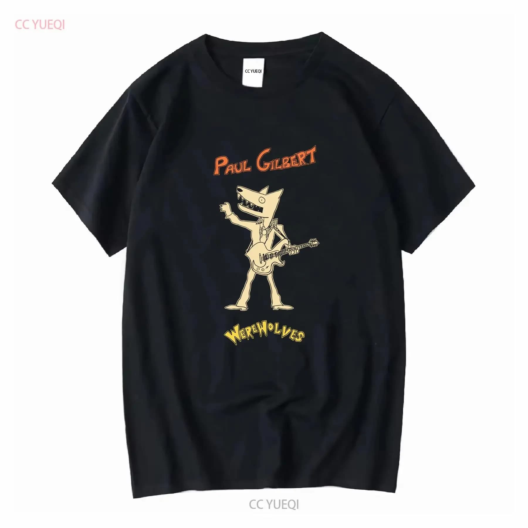 Nuova rara maglietta Paul Gilbert Guitar S 5XL 1CM370 vintage lavata comoda e casual abiti firmati traspirante morbida leggermente