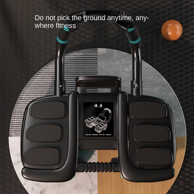 Automatic Intelligent for Ab Roller Wheels Six-Elbow Brace New Four-Wheel Design for Abdominal Muscle Training EVA Steel