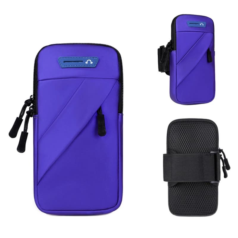 Universal Waterproof Armband Phone Holder 7 Inch Wrist Pouch Adjustable Arm Belt Outdoor Running Cycling Sports Storage Bag