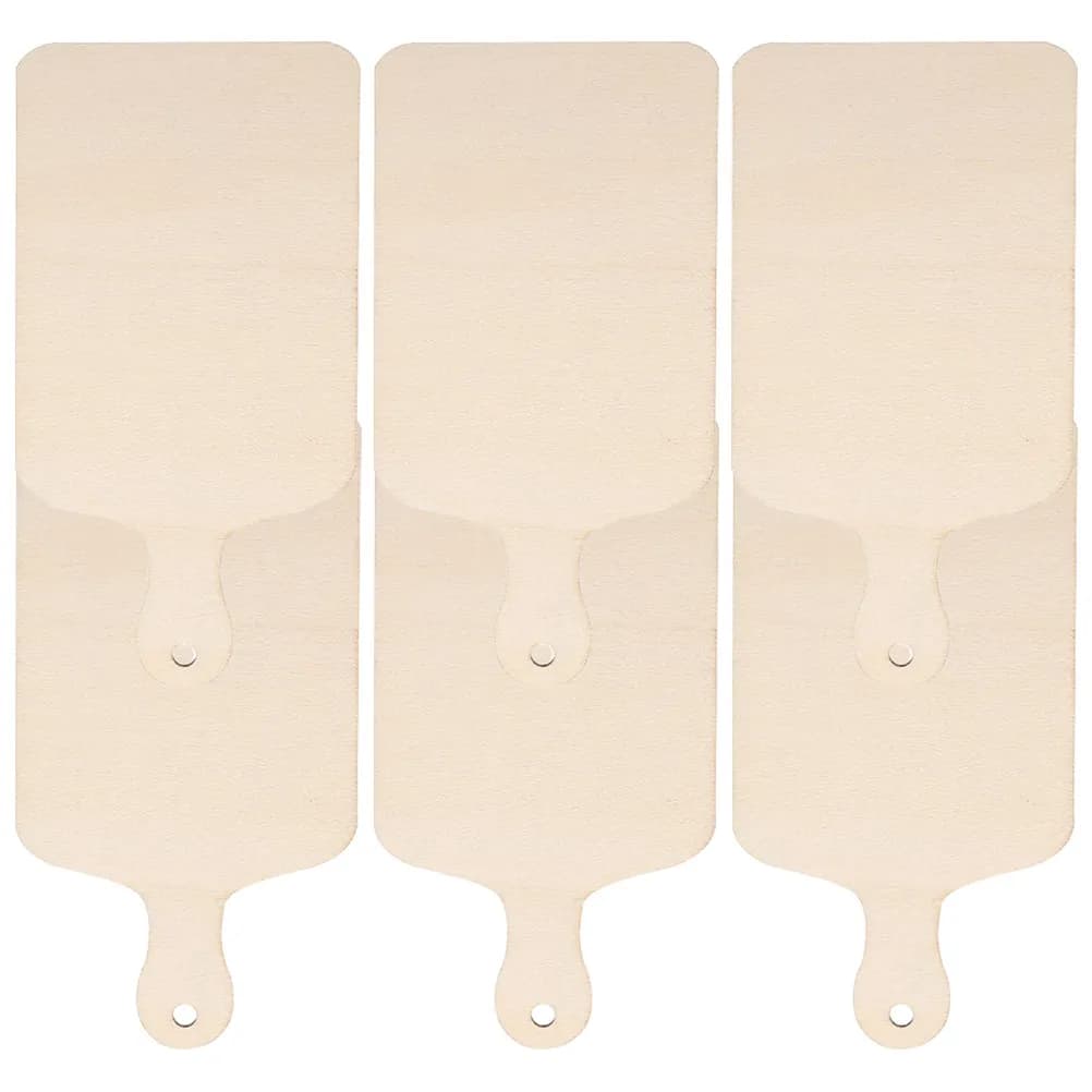 Set di 6 Taglieri in Legno Grezzo per Progetti Creativi per Bambini, Bordi Lisci, Sicuri, in Legno Naturale, Mini Taglieri per Formaggio