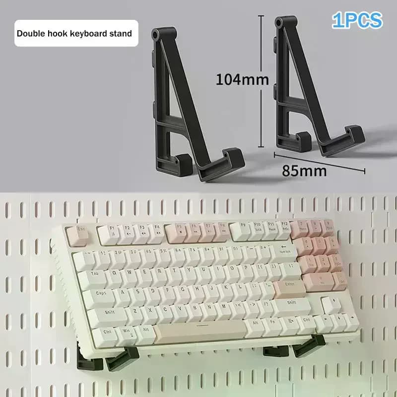1 set mechanical keyboard wall hook ABS hook for perforated panel mouse support with wall perforated edge