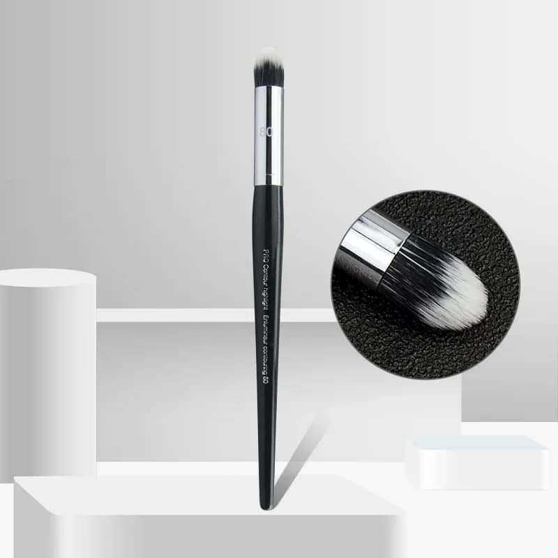 Spazzola per occhi grandi con testa conica professionale SEP # 80 Magic Highglow Nose Shadow Smudger Miscelazione Pennello per trucco Strumento di bellezza