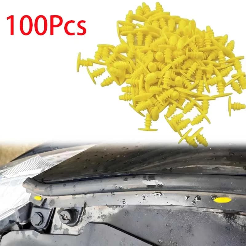 100 Pezzi di Rivetti in Plastica Universali per Guarnizioni | Adatto per Honda, Toyota e tutti i modelli di auto - Sostituzione diretta