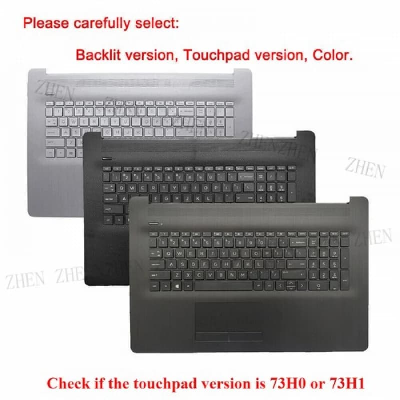 Y NUOVO Per HP 17BY 17-BY 17-CA 17Z-CA 17T-BY Palmrest Copertura Superiore Con Tastiera Touchpad