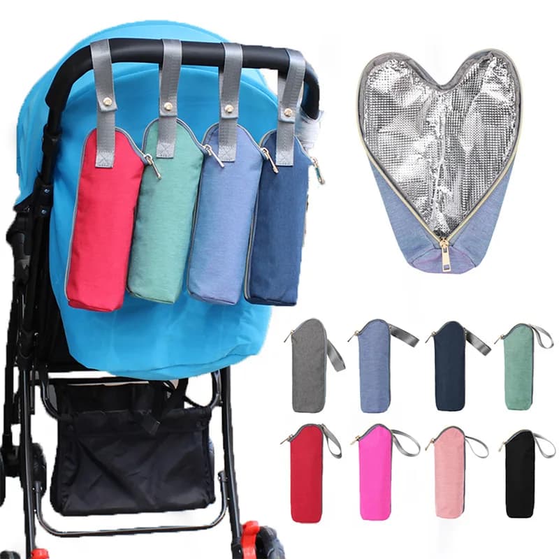 Borsa Termica Portatile per Biberon, Impermeabile, Scaldabiberon per Passeggini, Accessori per l'Allattamento