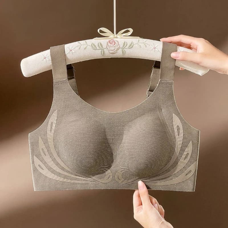 Intimo da donna taglie forti in pizzo ultrasottile Reggiseno push-up minimizzatore busto grande per collezione seno laterale