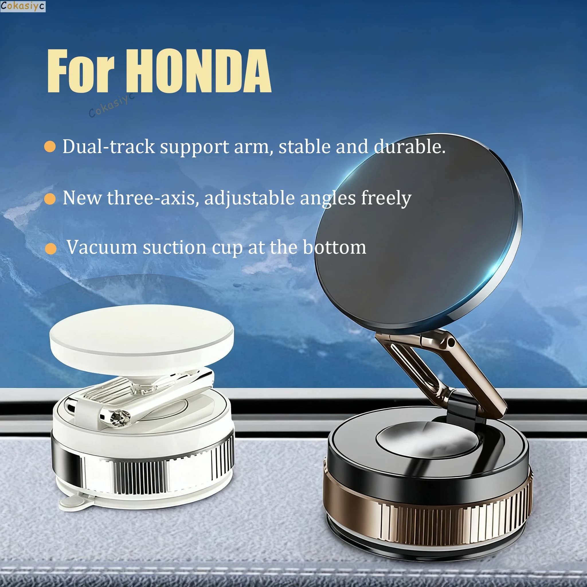 Supporto per telefono magnetico per aspirapolvere per auto Supporto per ventosa girevole pieghevole portatile per HONDA CRV Accord Civic Fit Odyssey Elysion