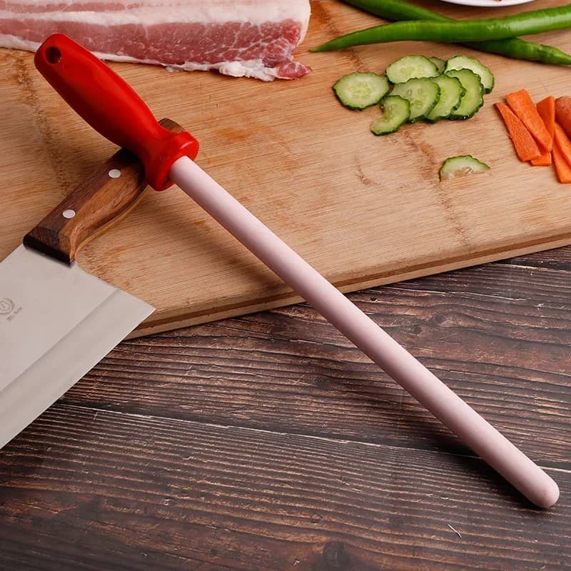 Professional Chef Knife Sharpener, Steel Sharpening Rod, Ceramic Material Kitchen Knives Knives Knife, Ceramic Sharpening Rod