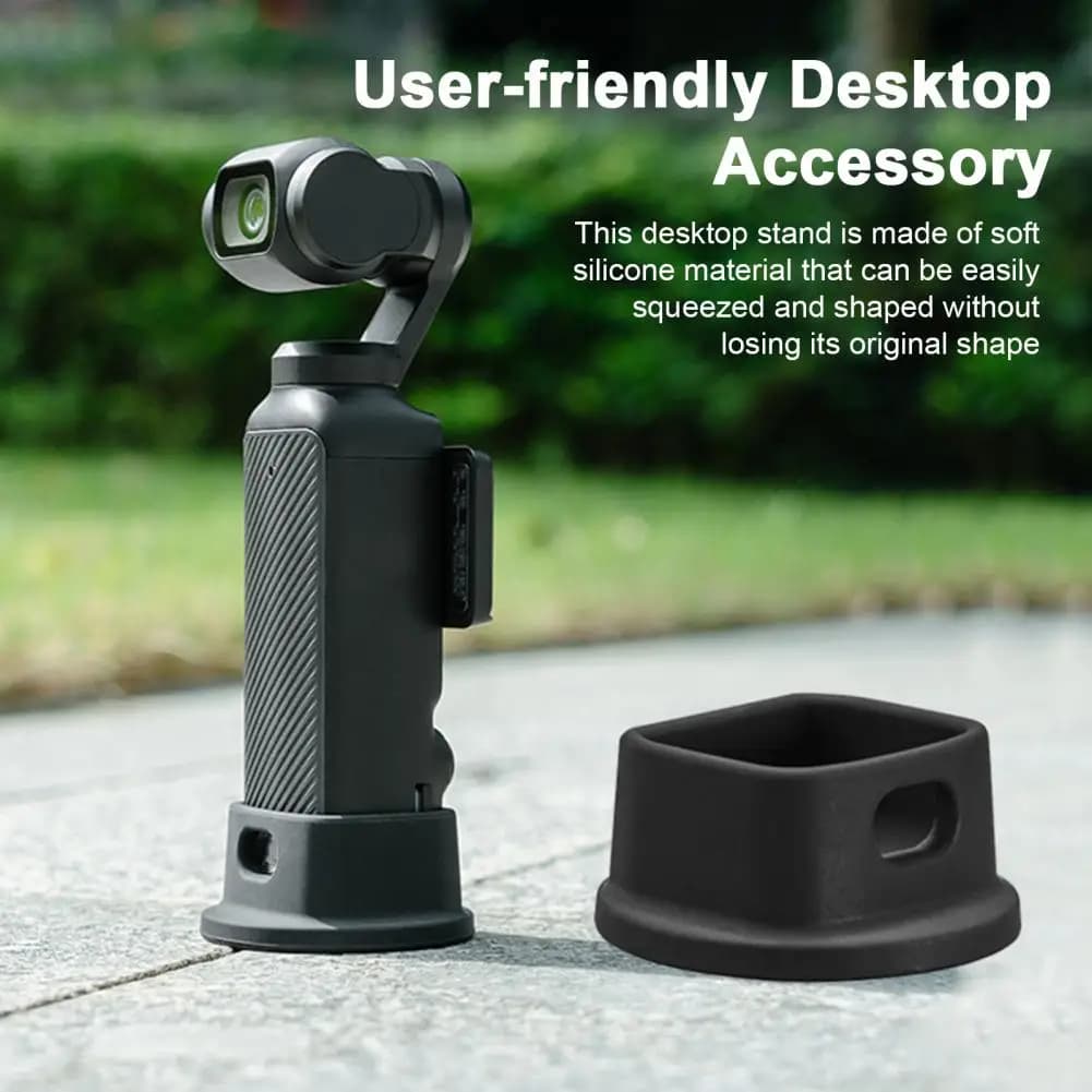 Camera Accessories Camera Desktop Stand with Hollow Charging Port Flexible Silicone Support Base Wide Compatibility for Osmo