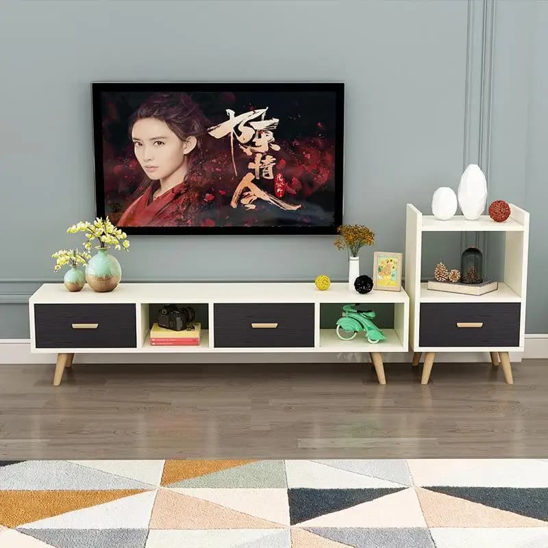 Nordic simple and modern mobile TV monitor storage display design table TV living room film Archivadores fashionable furniture