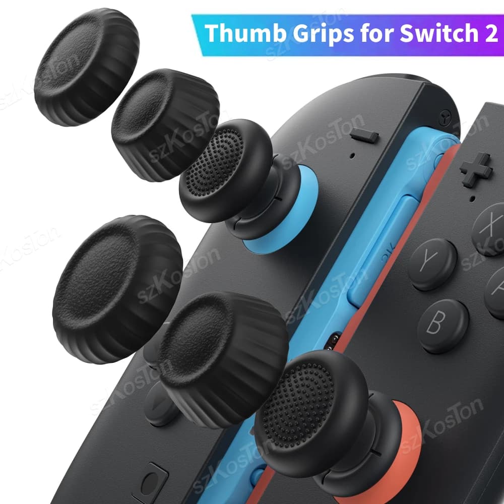 Cappucci per impugnature per pollice per Switch 2 Joycon Design ergonomico Esperienza di gioco migliorata Copertura per impugnatura JoyStick per accessori Switch2