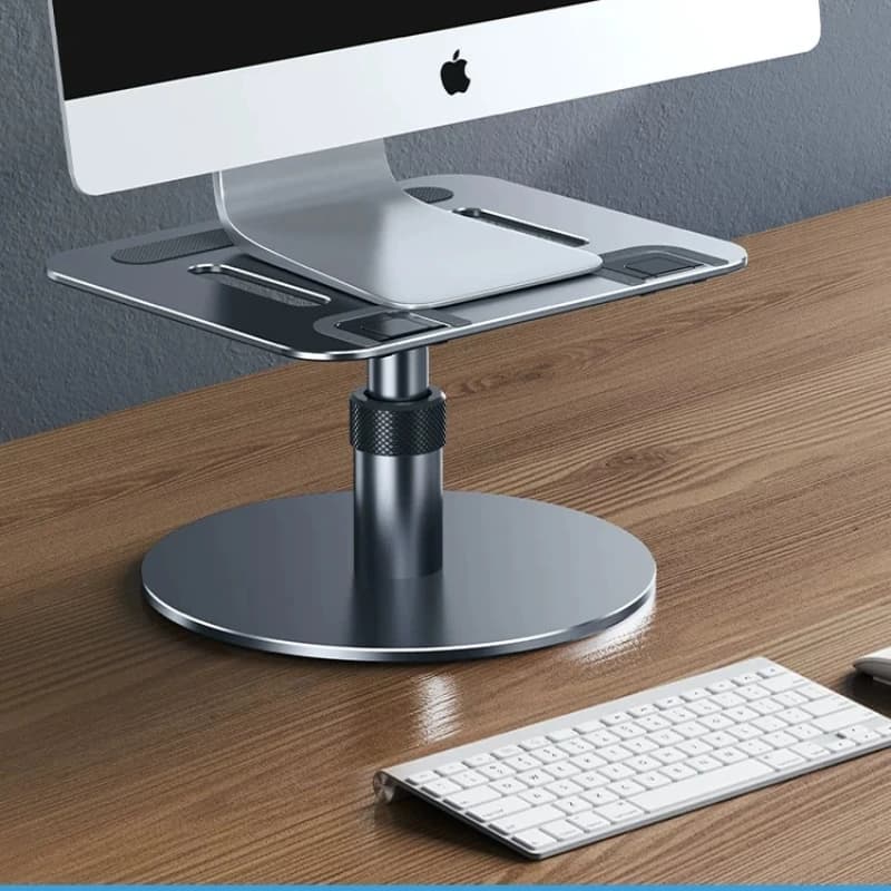 Height Adjustable Desktop PC Stand, Ergonomic Monitor Riser for Workstation, Laptop Suspension Holder for Office & Home