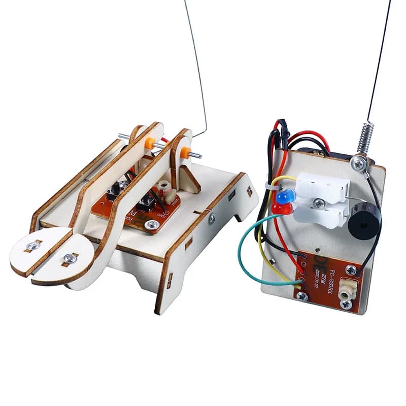 Scienza e tecnologia Piccola produzione Telegrafo fai-da-te, modello di trasmettitore per esperimenti scientifici per la scuola primaria e secondaria, bambini