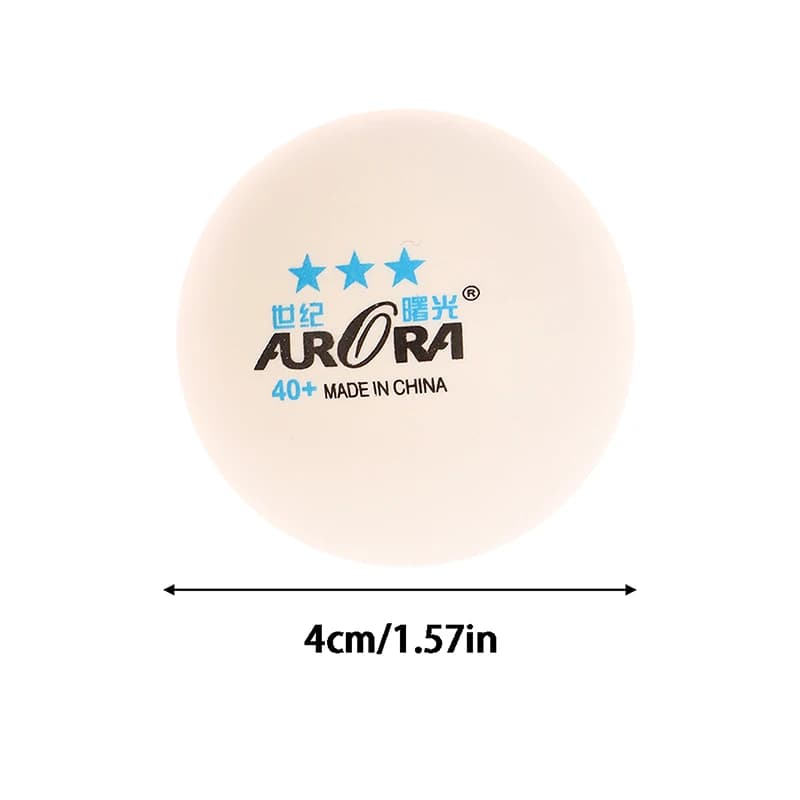 Palline da Ping Pong Professionali da 40mm in ABS per Competizione e Allenamento, Confezione da 10 Pezzi, Standard TTF