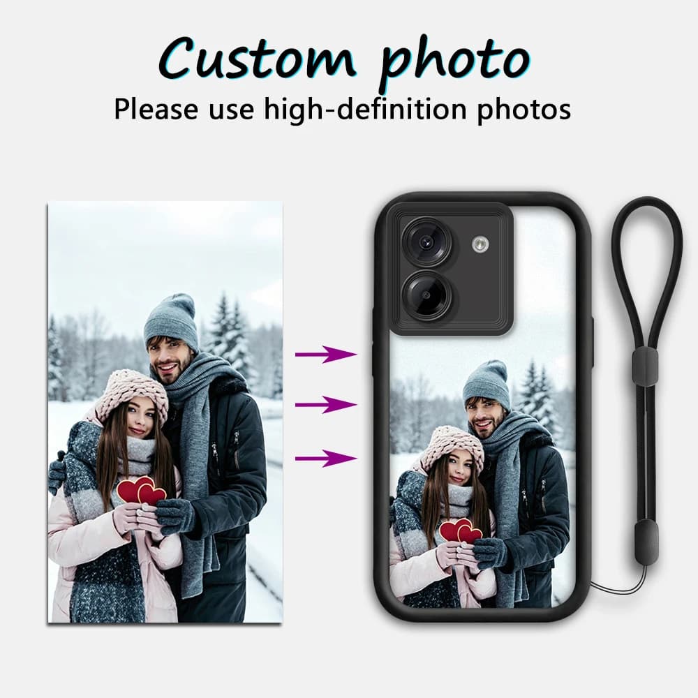 Customized Photo of Hanging Rope anti Fall Phone Case for Xiaomi Poco M8pro/M8/M7Pro/M7plus/M7/M6pro/M6/m5s/M5/M4PRO/M4/M3PRO
