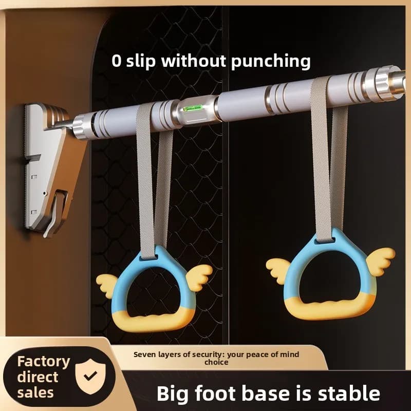 Horizontal Bars Home Indoor Fitness Equipment, Pull-up Device, Non Perforated Wall, Door Mounted Home，Portable Fitness Equipment