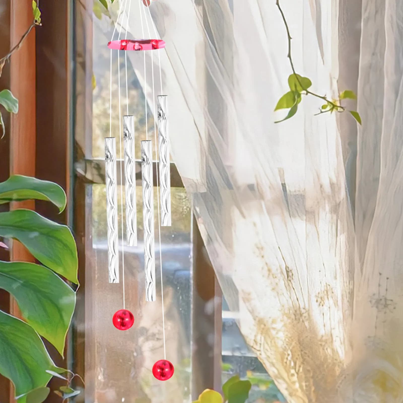 1Set DIY Wind Chime Tubes Metal Pre-Drilled for Easy Hanging Garden Patio Relaxation Craft Kit Supplies for Adults Creative