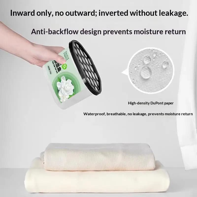 〔20E〕 | Scatola deumidificante efficace da 1/3 pezzi, anti-muffa, profumo di gardenia, ideale per cucina, bagno e armadio