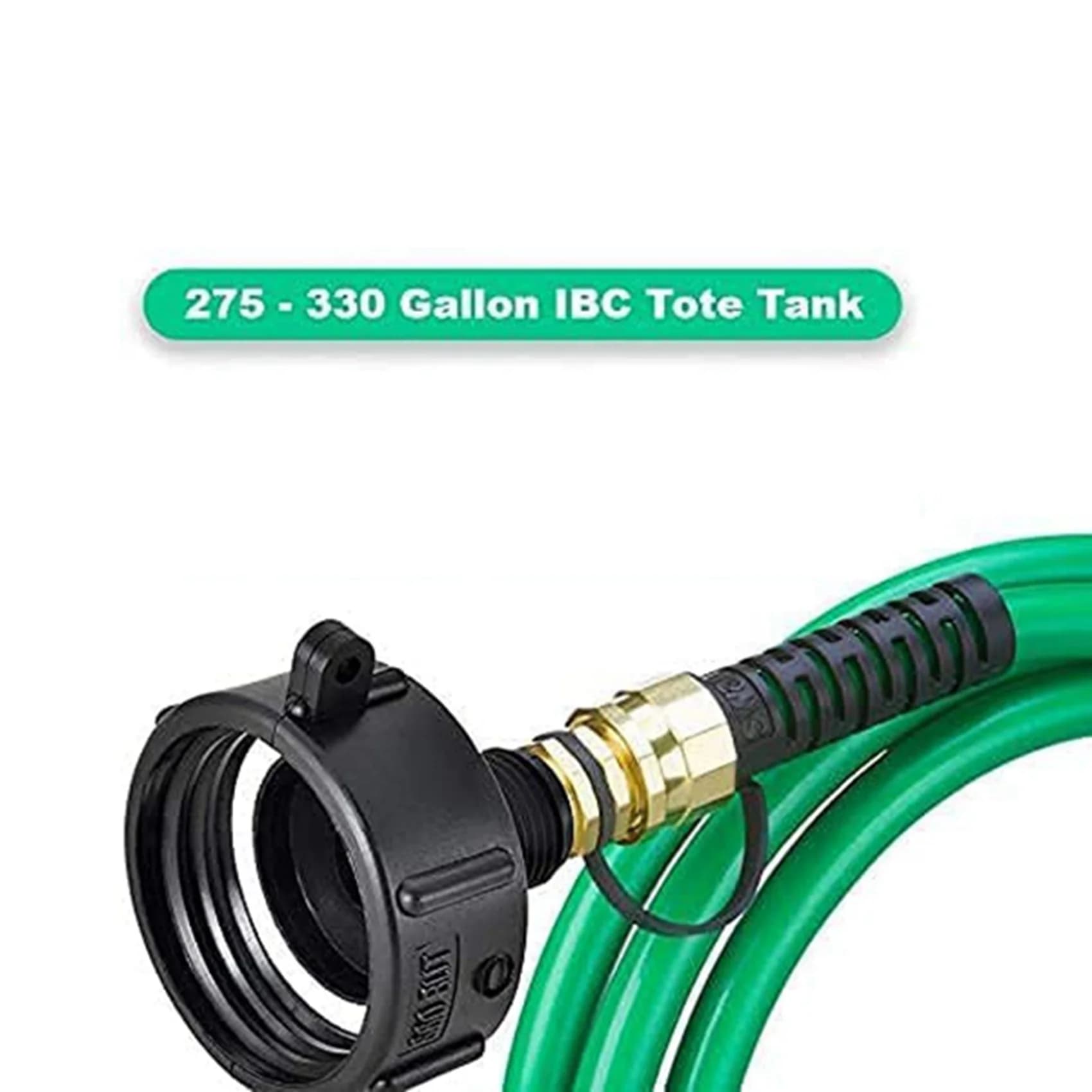 ABJN-4Pcs IBC Tote Adapter 275 330 IBC Adapter Fine Thread 2Inch NPS Water Tank Garden Hose Adapter Connector