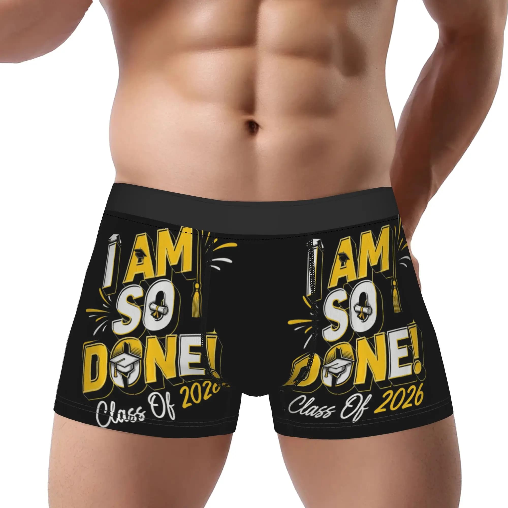 I Am So Done Class Of 2026 Underpants Homme Panties Men's Underwear Ventilate Shorts Boxer Briefs