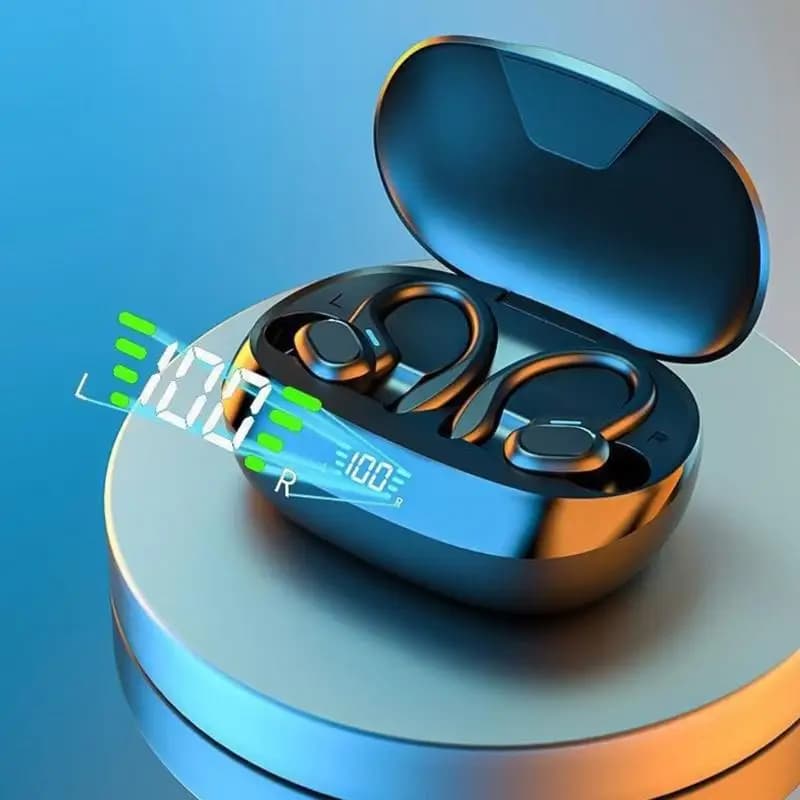 Wireless earphones, earphones with 40 hour playback autonomy with power display