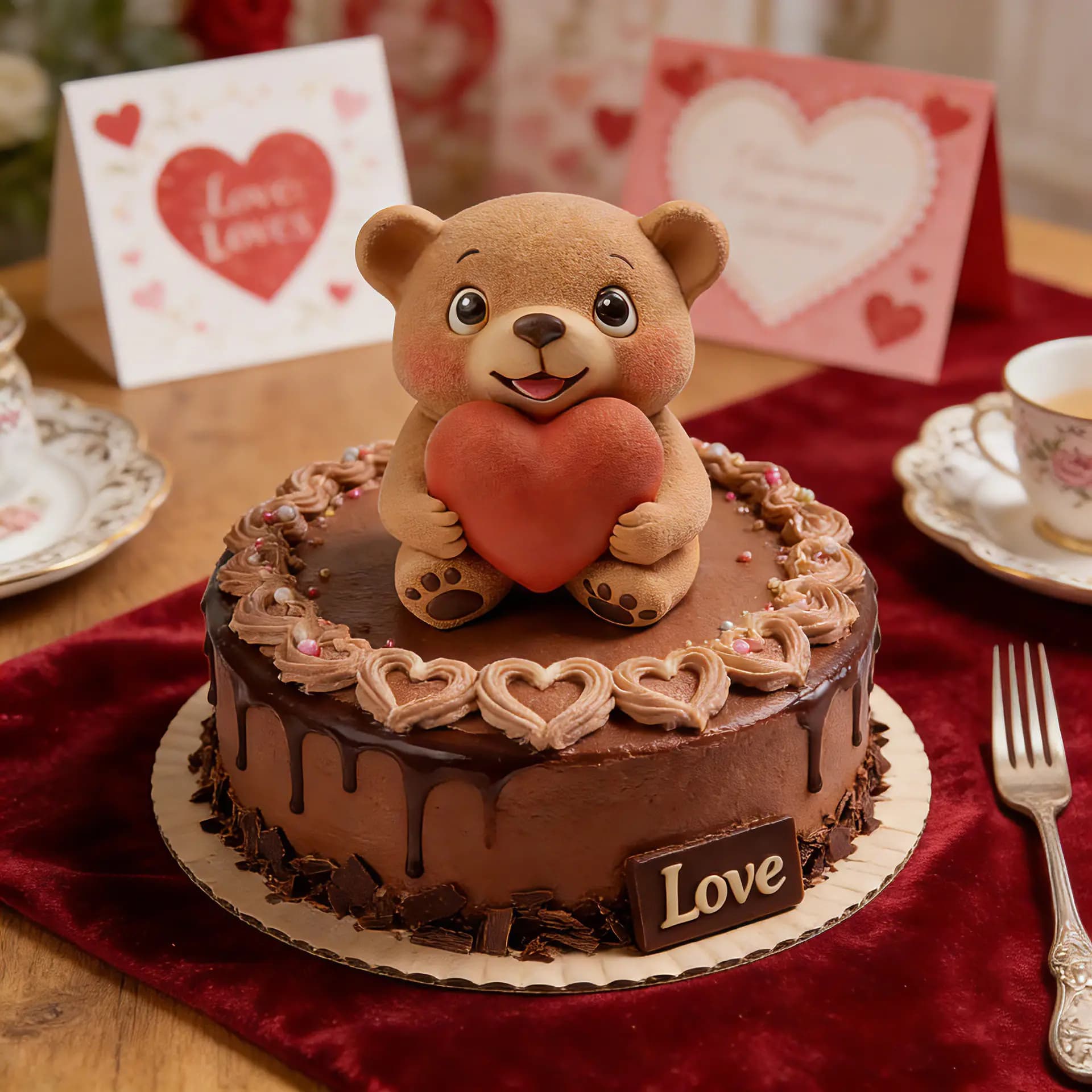 Stampo in Silicone a Forma di Orso per San Valentino, Stampo per Cubetti di Ghiaccio, Stampo per Mousse a Forma di Orso, Strumento Fai-da-Te, Utensile da Cucina Portatile per Pasticceria