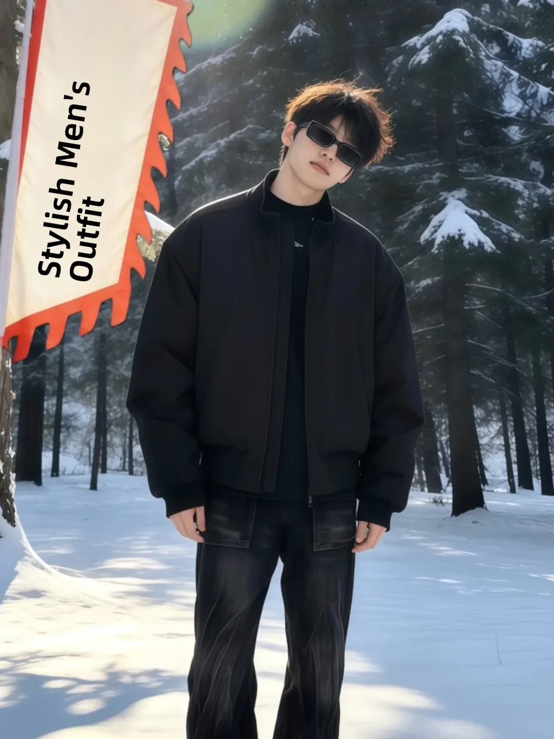 Black American Style Flight Jacket Cotton Coat Men Winter Cotton Thickened Baseball Cotton Clothes Cleanfit Short down Jacket