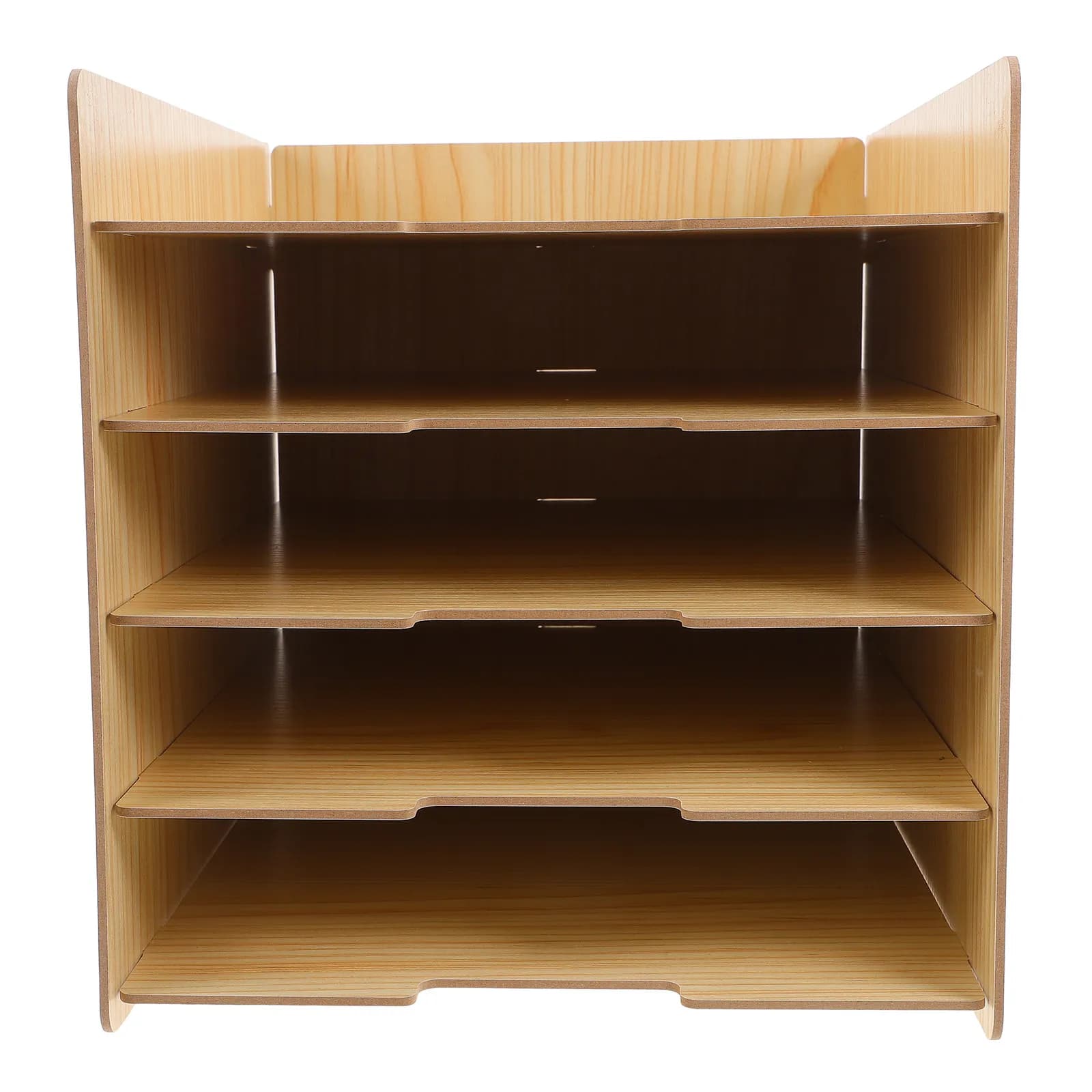 Organizzatore da Scrivania Multistrato in Legno per Documenti, Buste, Carta e Fatture - Porta Documenti e Porta Cartelle per Ufficio