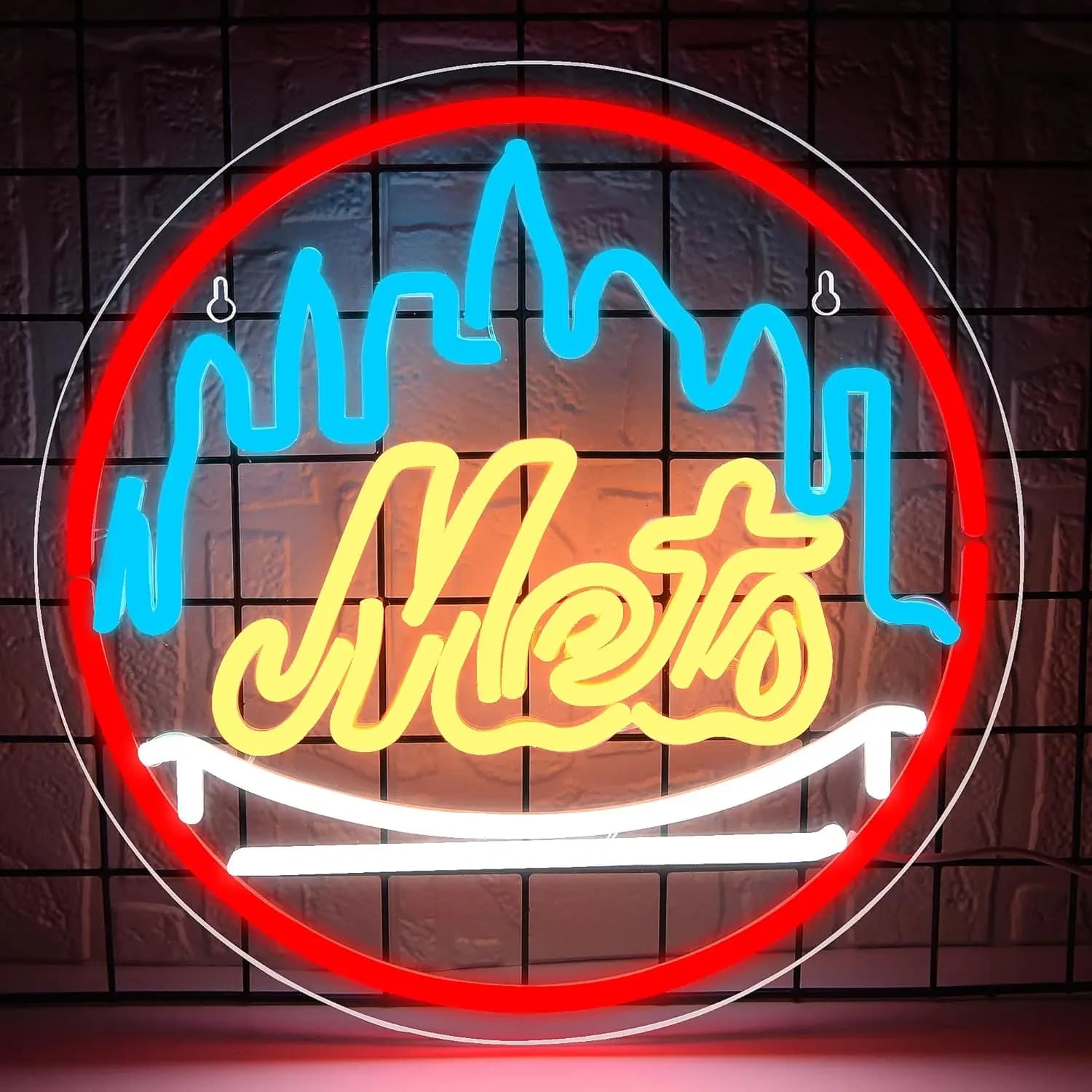 Insegna al Neon a LED USB a Forma di Baseball, Luce da Parete Artistica per Club Sportivi, Bar, Sale Giochi, Decorazione Camera da Letto, Regalo, Luce Notturna