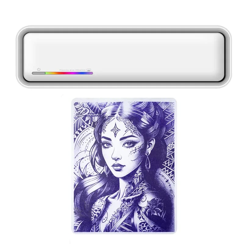 Stampante per tatuaggi termica wireless X9 Stampante per stencil per tatuaggi portatile compatibile con telefono/tablet/PC per artisti e principianti di tatuaggi