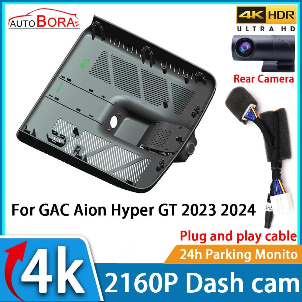 Registratore Video per Auto ZhuCamX con Visione Notturna UHD 4K 2160P DVR Dash Cam per GAC Aion Hyper GT 2023 2024