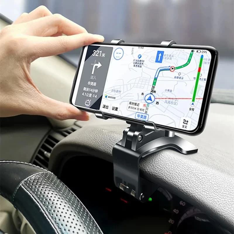 Multifunctional Car Phone Holder Clip Smartphone Stand Adjustable Bracket Car GPS Stand Rear View Mirror Mount For iPhone Xiaomi