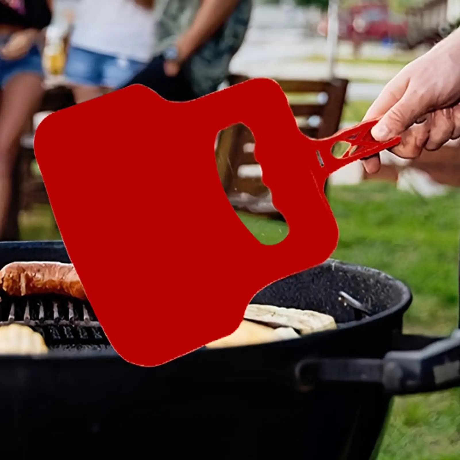 Ventilatore per barbecue Strumento per soffiatore a manovella per barbecue Supporto per combustione manuale per cucina da campeggio all'aperto Ventilatore manuale per barbecue Griil